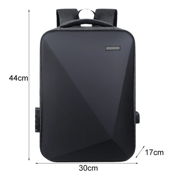Anti-diefstal laptoprugzak met grote capaciteit, wachtwoordslot en USB-poort, 16 inch - Afbeelding 3