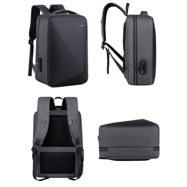 Anti-diefstal laptoprugzak met grote capaciteit, wachtwoordslot en USB-poort, 16 inch - Afbeelding 4