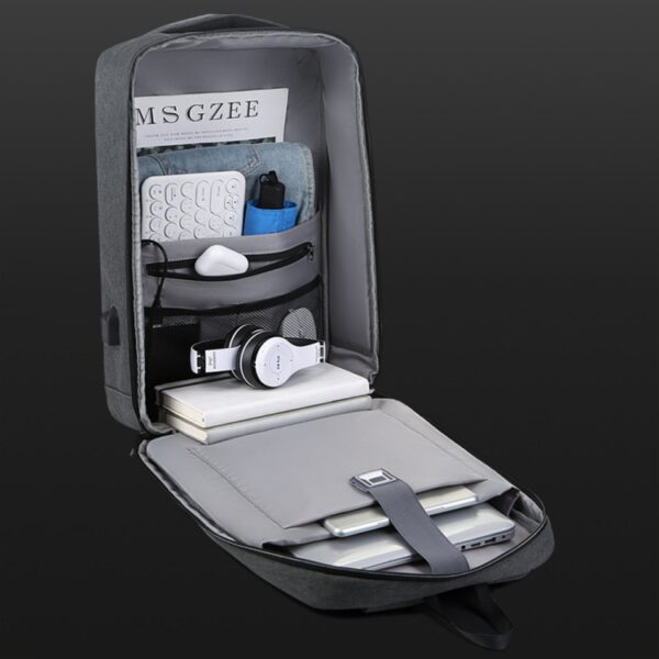 Anti-diefstal laptoprugzak met grote capaciteit, wachtwoordslot en USB-poort, 16 inch - Afbeelding 5