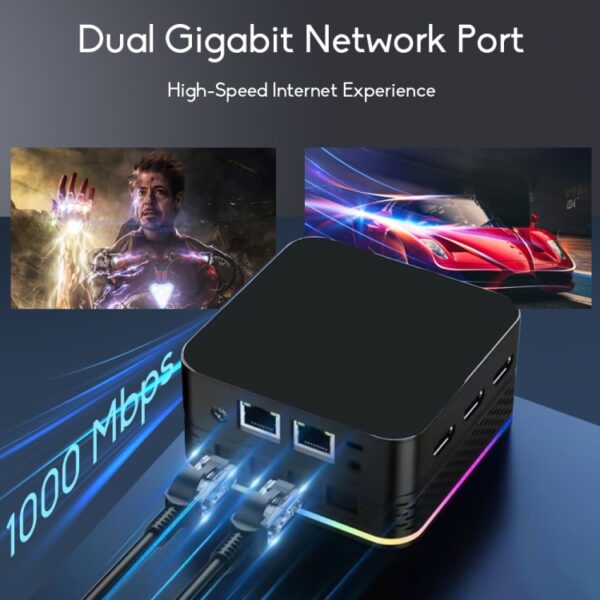 12th Alder Lake Dual Gigabit LAN+3 HDMI 4K HD Pocket Mini-pc, T9 Plus N100 DDR5 8G+0G US Plug, T9 Plus N100 DDR5 8G+0G EU Plug, T9 Plus N100 DDR5 8G+0G UK Plug, T9 Plus N100 DDR5 16G+0G US Plug, T9 Plus N100 DDR5 16G+0G UK Plug... - Afbeelding 11