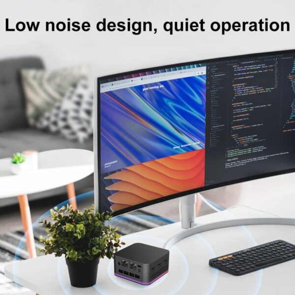12th Alder Lake Dual Gigabit LAN+3 HDMI 4K HD Pocket Mini-pc, T9 Plus N100 DDR5 8G+0G US Plug, T9 Plus N100 DDR5 8G+0G EU Plug, T9 Plus N100 DDR5 8G+0G UK Plug, T9 Plus N100 DDR5 16G+0G US Plug, T9 Plus N100 DDR5 16G+0G UK Plug... - Afbeelding 12