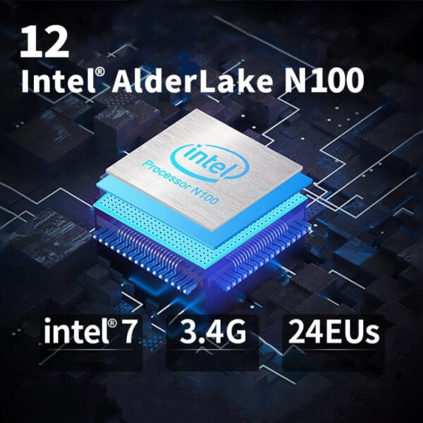 12th Alder Lake Dual Gigabit LAN+3 HDMI 4K HD Pocket Mini-pc, T9 Plus N100 DDR5 8G+0G US Plug, T9 Plus N100 DDR5 8G+0G EU Plug, T9 Plus N100 DDR5 8G+0G UK Plug, T9 Plus N100 DDR5 16G+0G US Plug, T9 Plus N100 DDR5 16G+0G UK Plug... - Afbeelding 7