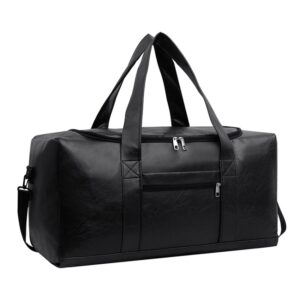 Grote zakelijke handtas voor heren, waterdichte leren bagagetas voor korte reizen, Small Black, Small Brown, Large Black, Large Brown