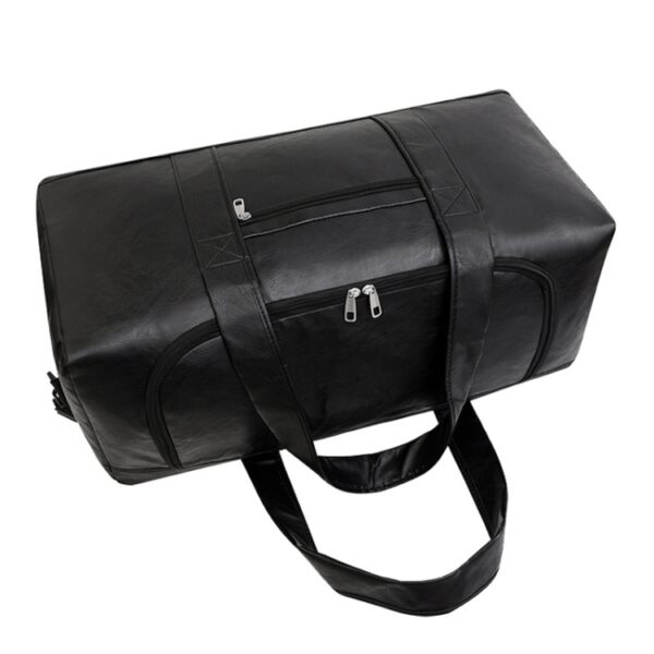 Grote zakelijke handtas voor heren, waterdichte leren bagagetas voor korte reizen, Small Black, Small Brown, Large Black, Large Brown - Afbeelding 2