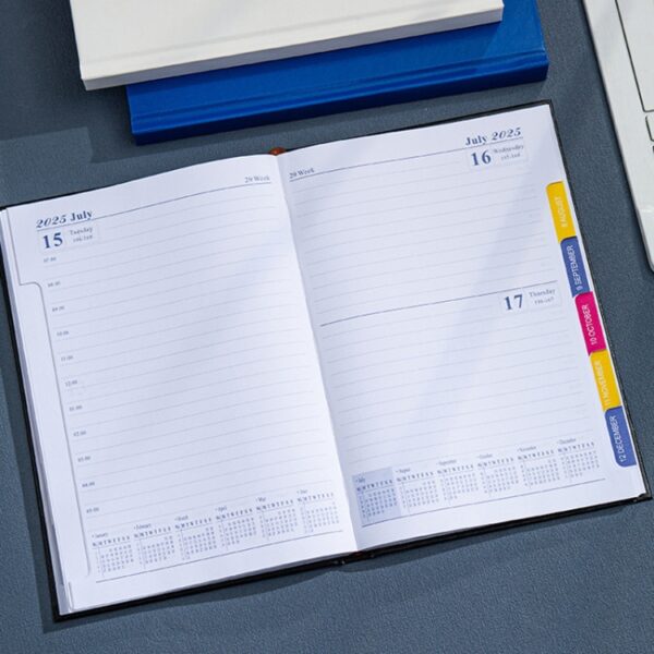 2025 A5 Agenda Boek Planner Notebook 304 Pagina's Dagelijkse Kantooragenda - Afbeelding 2