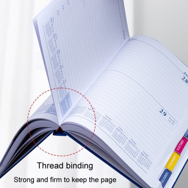 2025 A5 Agenda Boek Planner Notebook 304 Pagina's Dagelijkse Kantooragenda - Afbeelding 6