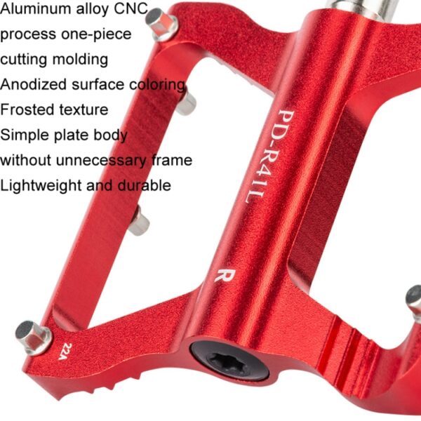 PROMEND PD-R41L 1 paar fietspedalen van aluminiumlegering met Perrin-lagers - Afbeelding 4