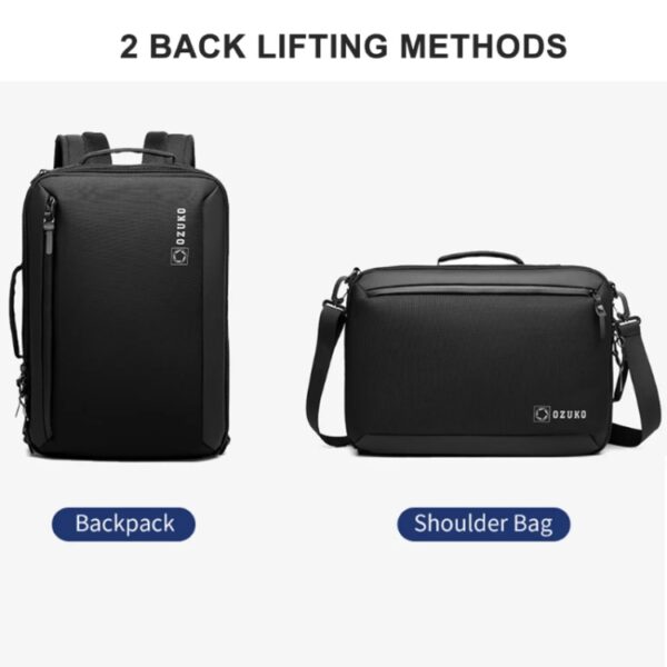 Ozuko Business Laptop USB Rugzak Heren Schooltas - Afbeelding 4