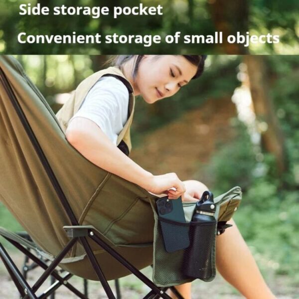 Naturehike Outdoor Opvouwbare Hoge Rug Maan Lounge Stoel Kampeer Rugleuning Stoel - Afbeelding 6
