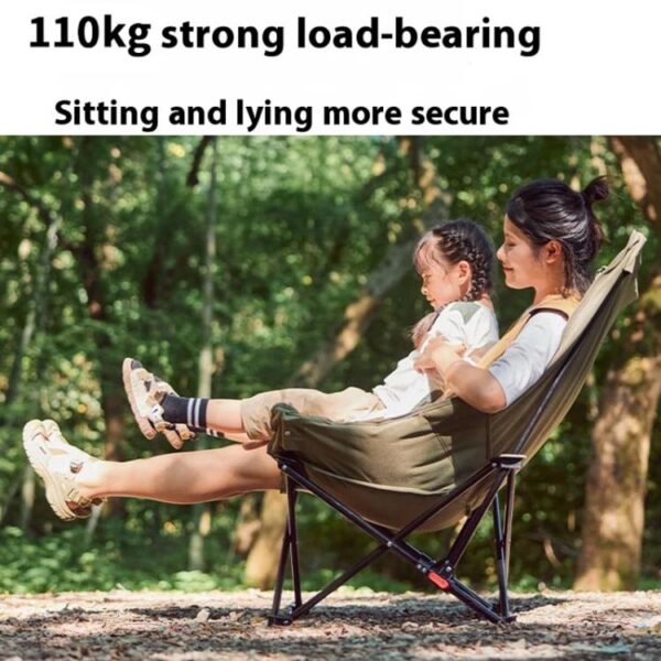 Naturehike Outdoor Opvouwbare Hoge Rug Maan Lounge Stoel Kampeer Rugleuning Stoel - Afbeelding 7