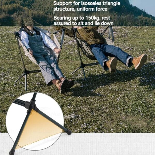 Naturehike Outdoor Opvouwbare Schommelstoel Draagbare Ligstoel Vrijetijds Camping Picknick Schommelstoel - Afbeelding 3