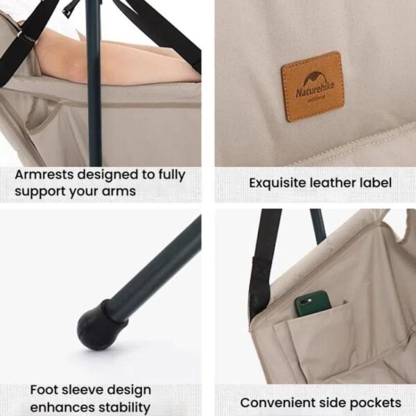 Naturehike Outdoor Opvouwbare Schommelstoel Draagbare Ligstoel Vrijetijds Camping Picknick Schommelstoel - Afbeelding 7