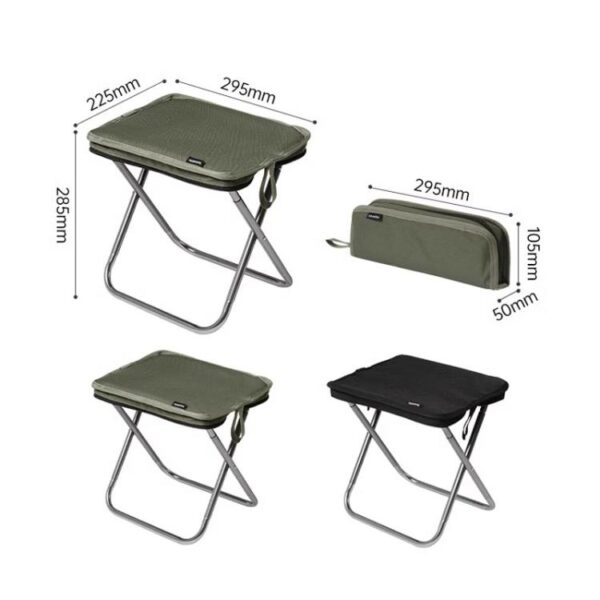 Naturehike opvouwbare kruk, draagbare aluminium stoel voor buitenkamperen - Afbeelding 11
