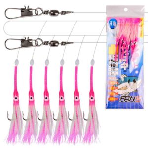 Luminous Bionic Hairtail String Hook Anti-bite Spaanse Makreel Visset