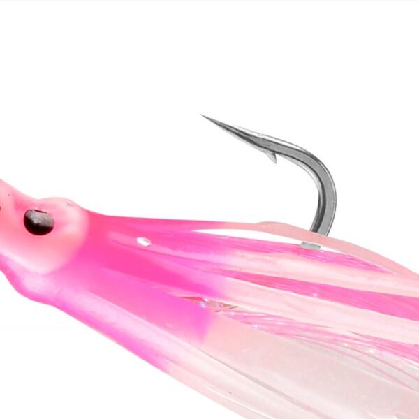 Luminous Bionic Hairtail String Hook Anti-bite Spaanse Makreel Visset - Afbeelding 3