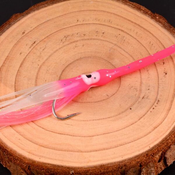 Luminous Bionic Hairtail String Hook Anti-bite Spaanse Makreel Visset - Afbeelding 7