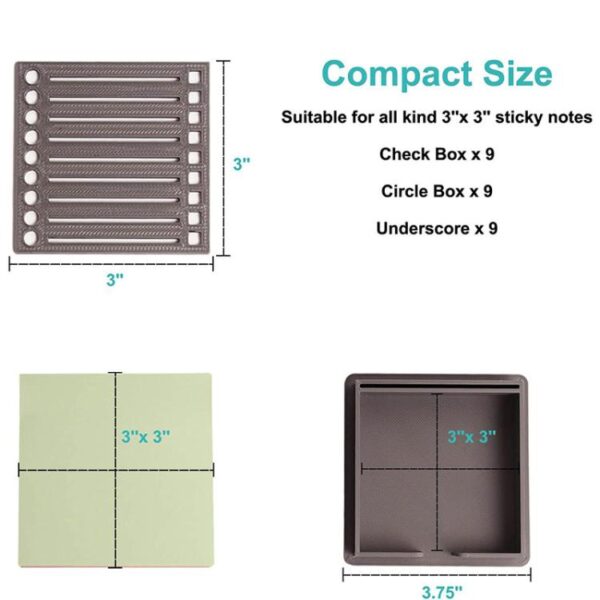 Office Sticky Note Template Box Student Planner Maker Saving Tool - Afbeelding 3