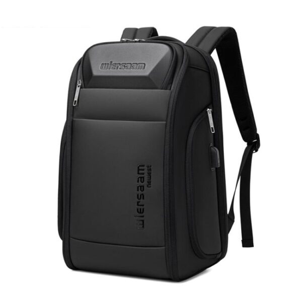 Wiersaam Men Waterproof Anti-Theft Business Backpack Travel Laptop Bag With USB Charging Port & Password Lock, Large, Middle, Small