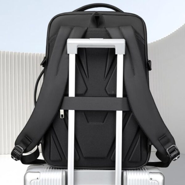 Wiersaam Men Anti-Theft Business Laptop Backpack 15.6 Inch Computer Bag With USB & Type-C Charging Ports, WA338353  Gray - Afbeelding 8