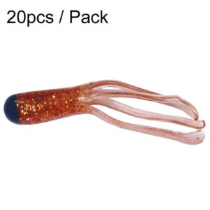 4.8cm 20pcs / Pack HENGJIA SO192 Vegetable-Head Tube Lure Fishing Simulation Soft Fake Bait, 1#, 2#, 3#, 4#, 5#, 6#, 13#, 14#, 15#, 16#