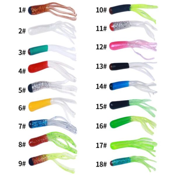 4.8cm 20pcs / Pack HENGJIA SO192 Vegetable-Head Tube Lure Fishing Simulation Soft Fake Bait, 1#, 2#, 3#, 4#, 5#, 6#, 13#, 14#, 15#, 16# - Afbeelding 3