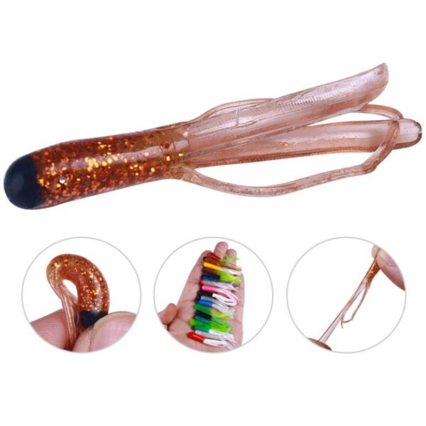 4.8cm 20pcs / Pack HENGJIA SO192 Vegetable-Head Tube Lure Fishing Simulation Soft Fake Bait, 1#, 2#, 3#, 4#, 5#, 6#, 13#, 14#, 15#, 16# - Afbeelding 4