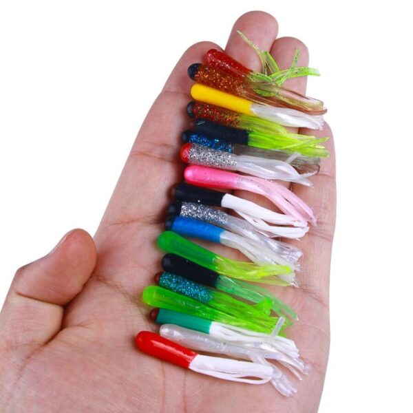4.8cm 20pcs / Pack HENGJIA SO192 Vegetable-Head Tube Lure Fishing Simulation Soft Fake Bait, 1#, 2#, 3#, 4#, 5#, 6#, 13#, 14#, 15#, 16# - Afbeelding 5