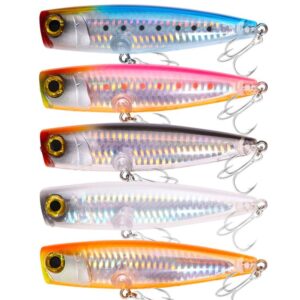 HENGJIA PO105 Surface Tethered Wave Steak 11CM 23G Bionic Lure Fake Bait, 5colors / Set