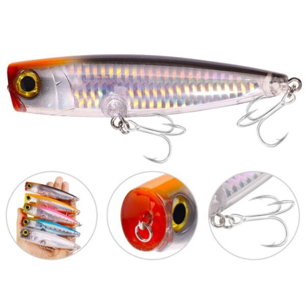 HENGJIA PO105 Surface Tethered Wave Steak 11CM 23G Bionic Lure Fake Bait, 5colors / Set - Afbeelding 3