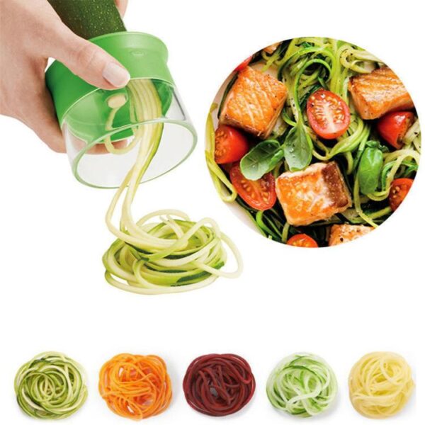 Handheld Cylindrical Vegetable Spiral Grater Multifunctional Kitchen Shredder - Afbeelding 2