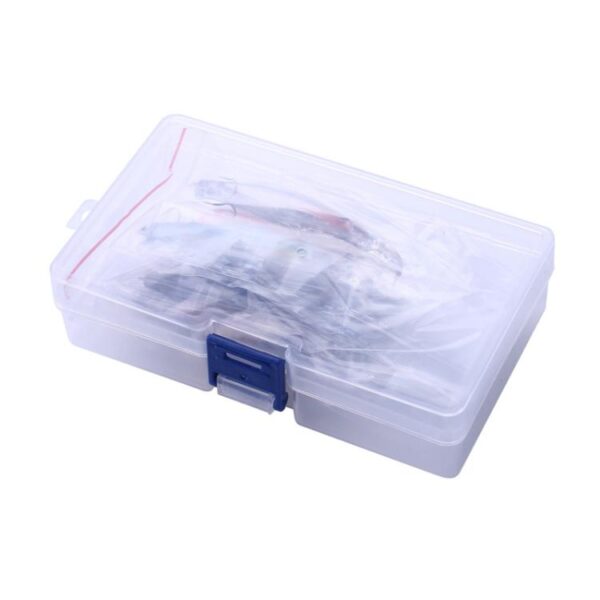 HENGJIA MI171 4.3cm-1.6g Sinking Road Runner Warbler Bait Outdoor Fishing Single Hook False Lure, 10colors / Box - Afbeelding 5