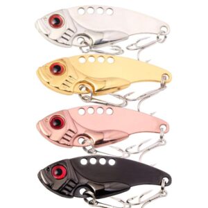 4colors / Box HENGJIA Long Casting Metal False Bait Freshwater And Saltwater Universal Lure, 3.5CM-3.2G, 4CM-7G, 5.5CM-11G