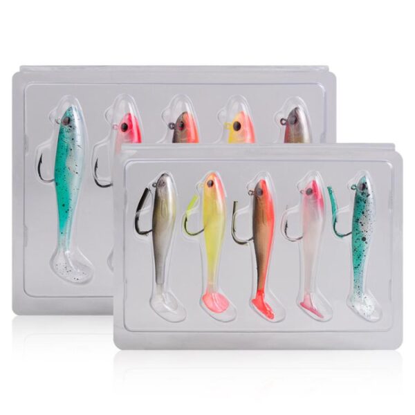 5pcs / Set T-Tail Lua False Bait Single Hook Full Swimming Submerged Imitation Soft Lure, PROBEROS DW6092N6A, PROBEROS DW6092N12A, PROBEROS DW6092N6B - Afbeelding 12