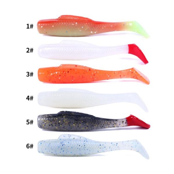 HENGJIA 6pcs / Box Outdoor Fishing Floating Soft Bait 8cm-5g Bionic False Lure, 1#, 2#, 3#, 4#, 5#, 6# - Afbeelding 3