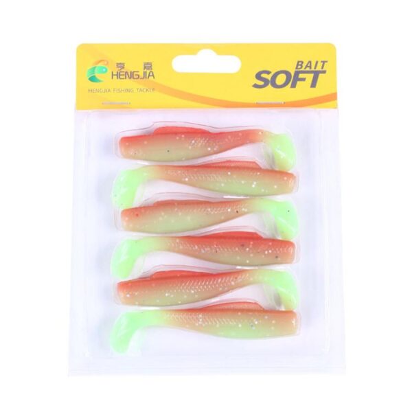 HENGJIA 6pcs / Box Outdoor Fishing Floating Soft Bait 8cm-5g Bionic False Lure, 1#, 2#, 3#, 4#, 5#, 6# - Afbeelding 7