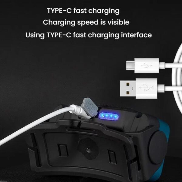 E-SMARTER W6100A LED Mini Wave Sensor Headlamp COB Outdoor Adventure Fishing Bright Headlamp - Afbeelding 12