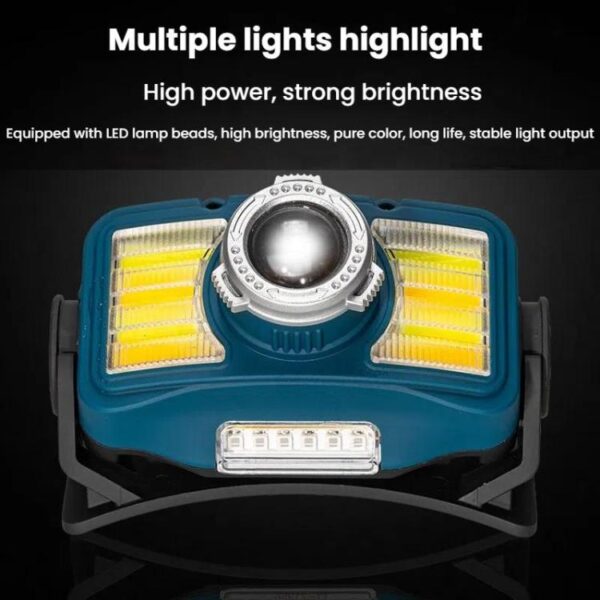 E-SMARTER W6100A LED Mini Wave Sensor Headlamp COB Outdoor Adventure Fishing Bright Headlamp - Afbeelding 9