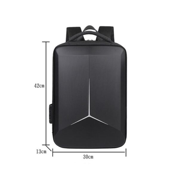 15.6-16.6 Inch Hard Shell Laptop Backpack with USB+Type-C Charging Ports Unisex Anti-Theft  Business Travel Bag, Gray, Blue, Black, Airbag Gray, Airbag Blue, Airbag Black - Afbeelding 13