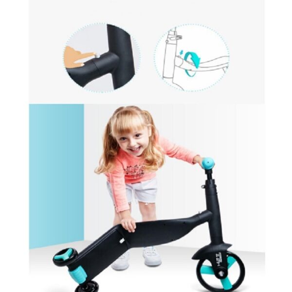 nadle Opvouwbare driewielige driewielige balansfiets-kinderscooter - Afbeelding 9