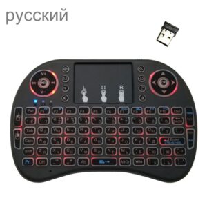 Ondersteuningstaal: Russisch i8 Air Mouse Draadloos toetsenbord met achtergrondverlichting en touchpad voor Android TV Box & Smart TV & PC Tablet & Xbox360 & PS3 & HTPC / IPTV