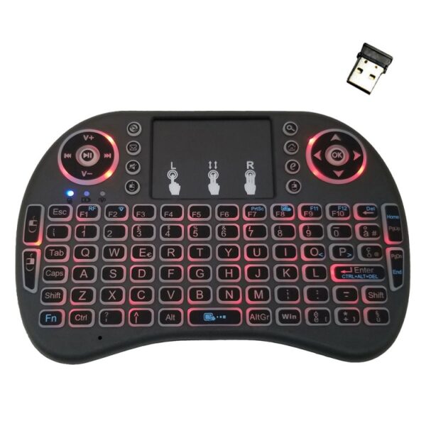 Ondersteunde taal: Italië i8 Air Mouse Draadloos toetsenbord met achtergrondverlichting en touchpad voor Android TV Box & Smart TV & PC Tablet & Xbox360 & PS3 & HTPC / IPTV - Afbeelding 2