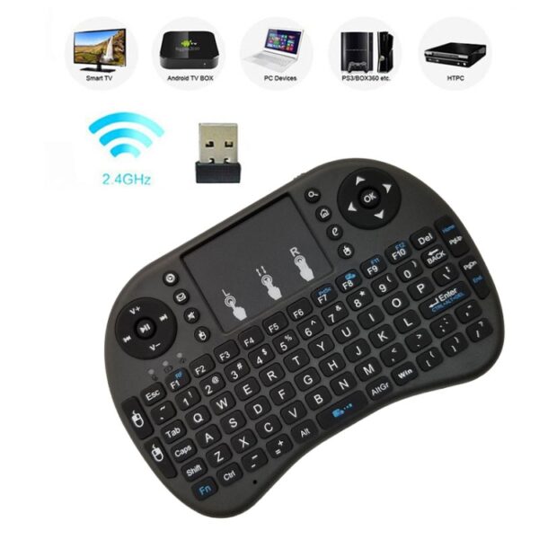 Ondersteuningstaal: Engels i8 Air Mouse Draadloos toetsenbord met Touchpad voor Android TV Box & Smart TV & PC Tablet & Xbox360 & PS3 & HTPC / IPTV - Afbeelding 8