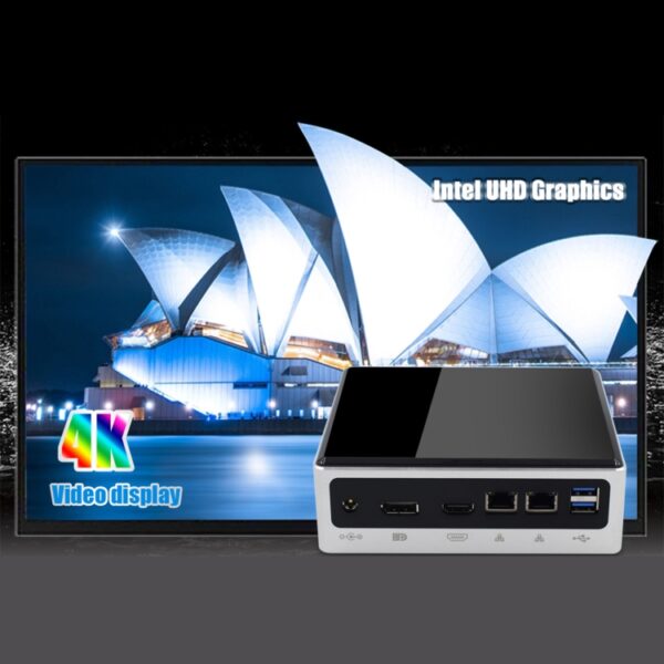 HYSTOU M3 Windows / Linux-systeem Mini-pc, Intel Core I7-8559U 4 Core 8 Threads tot 4,50 GHz, ondersteuning M.2, 32 GB RAM DDR4 + 1 TB SSD - Afbeelding 6