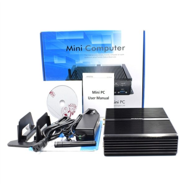 HYSTOU P05B-I7-5500U-2C Fanless Mini PC Intel Core i7 5500u Processor Quad Core tot 2.4GHz, RAM: 8G, ROM: 256G, Ondersteuning Win 7 / 8 / 10 / Linux, 8G+256G - Afbeelding 7