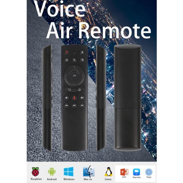 G20S 2.4G Air Mouse-afstandsbediening met Fidelity-spraakinvoer & IR-leren & 6-assige gyroscoop voor pc en Android TV-box & laptop & projector - Afbeelding 4