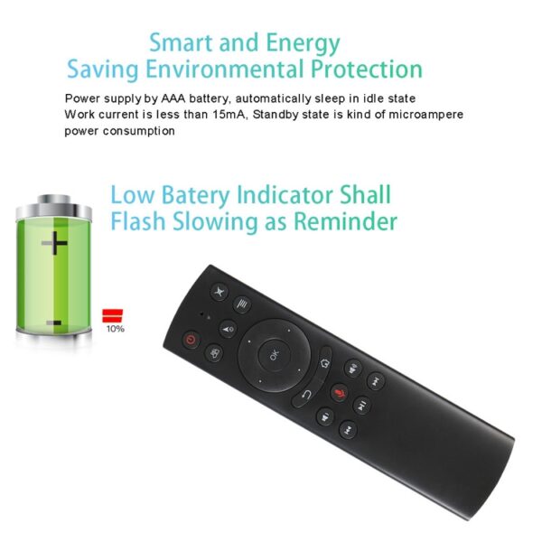 G20S 2.4G Air Mouse-afstandsbediening met Fidelity-spraakinvoer & IR-leren & 6-assige gyroscoop voor pc en Android TV-box & laptop & projector - Afbeelding 8