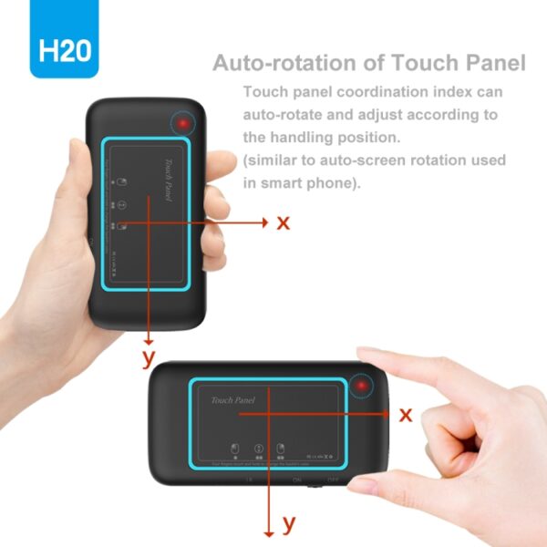 H20 2,4 GHz Mini Smart Wireless Multi-Touch Touch-toetsenbord - Afbeelding 3