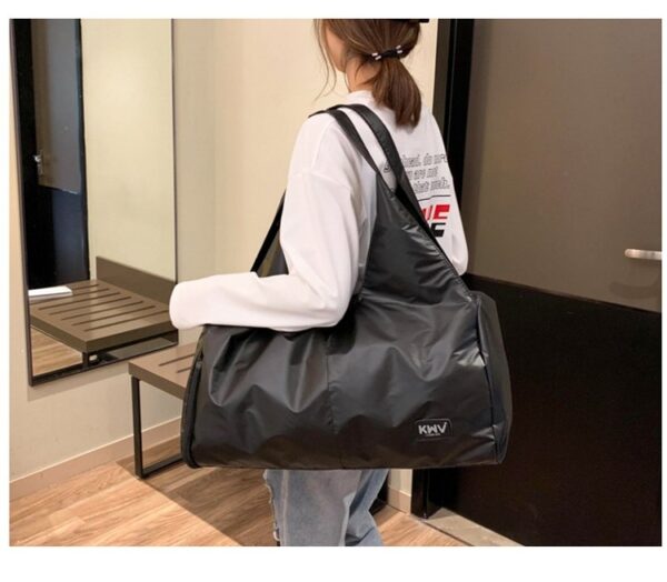 Zachte nylon stoffen schoudertas voor sportgymnastiek en yoga