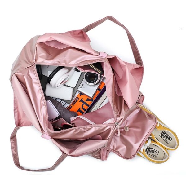 Zachte nylon stoffen schoudertas voor sportgymnastiek en yoga - Afbeelding 5