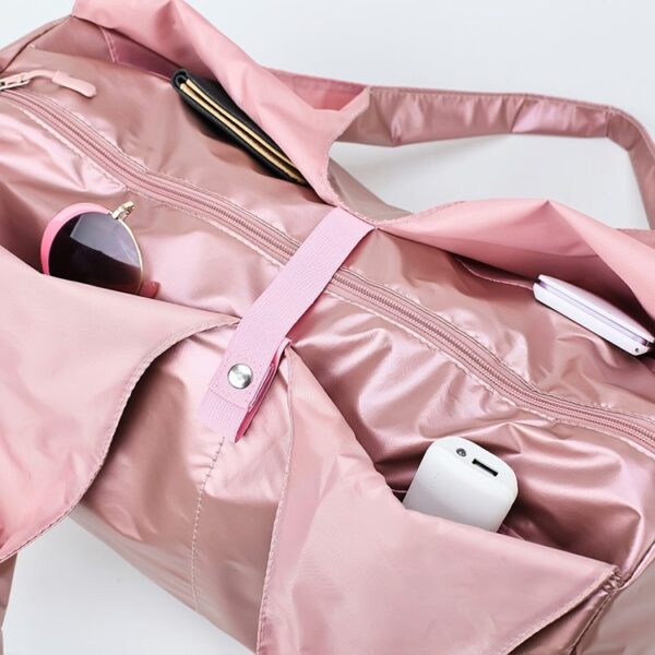 Zachte nylon stoffen schoudertas voor sportgymnastiek en yoga - Afbeelding 7